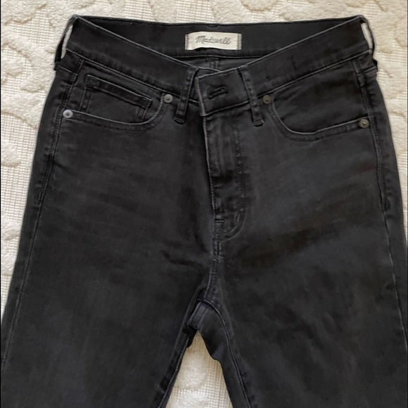 MADEWELL 9” High Rise Black Jeans - Picture 4 of 7